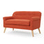 Classic Loveseat With Rolled Armrests And Button Tufting