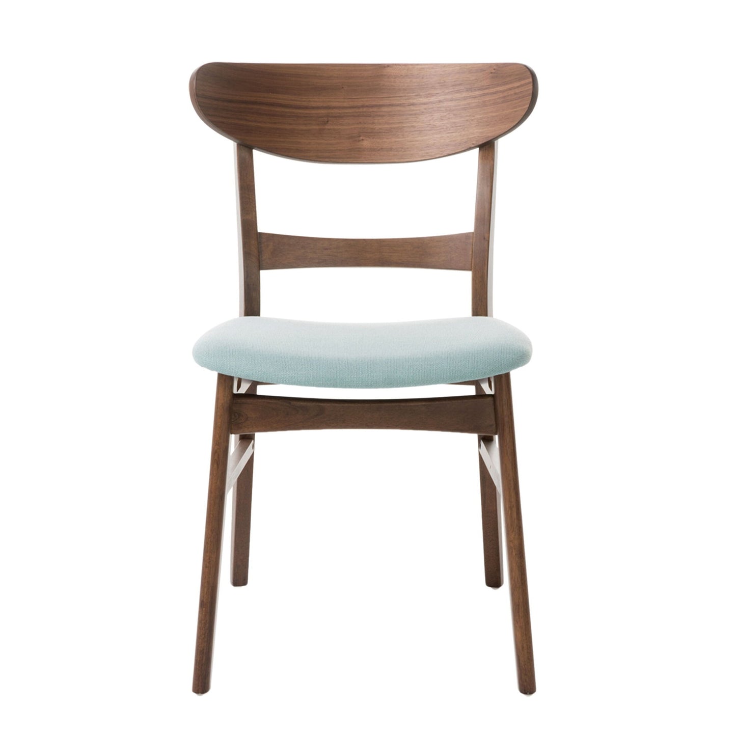 5 Piece Dining Set & 1 Table And 4 Upholstered Chairs - Mint / Walnut