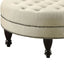 Oatmeal Cocktail Ottoman - Beige