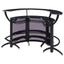 Elaina - 3 Piece Curved Freestanding Home Bar - Black