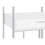 Draper - 5 Shelf LED Wine Cabinet With Pull Out Drawer - Gloss White