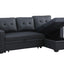 Upholstered Pull Out Sectional Sofa With Chaise