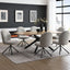 Lawton - 7 Pieces Dining Room Set - Natural / Black / Gray