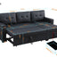 Upholstered Pull Out Sectional Sofa With Chaise