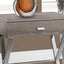 Accent Side X Table, Storage Drawer, Contemporary & Modern
