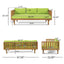 Claremont - 3 Seater Daybed Teak Acacia Wood Water Resistant Cushions