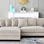 Luxe - Oversized 2 Piece Sectional Couches For Living Room, L Shaped Sofa With Chaise