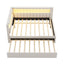Upholstered Platform Bed With USB Ports And LED Belt