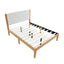 Platform Bed Frame With Upholstered Headboard, Slat Support