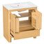 Softened Modern Bathroom Vanity With Sink
