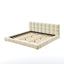 Upholstered Platform Bed Frame With Tufted Headboard