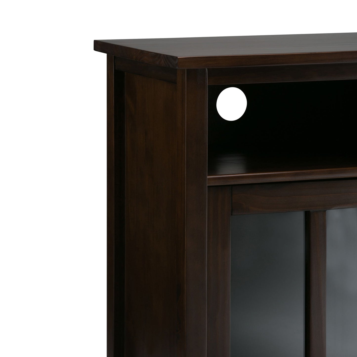 Warm Shaker - Handcrafted Medium Storage Media Cabinet