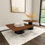 Duncan - 2 Piece Coffee Table Set With Sculpted Bases - Walnut