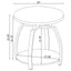 Starrett - 2 Piece Round Coffee Table Set - Charcoal