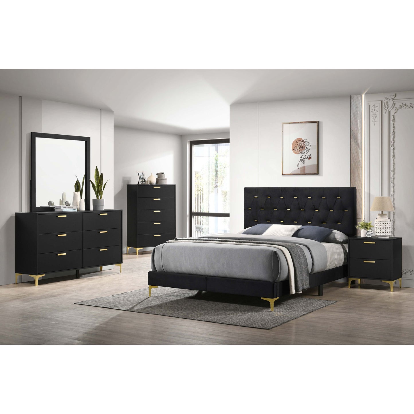 Lexie - Tufted Panel Bed