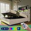 Upholstered Platform Bed With A Hydraulic Storage System, LED And USB Charging (Without Mattress)