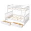 Bunk Bed With Ladders And 2 Storage Drawers