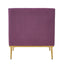 Elegant Curved Armrest Accent Armchair