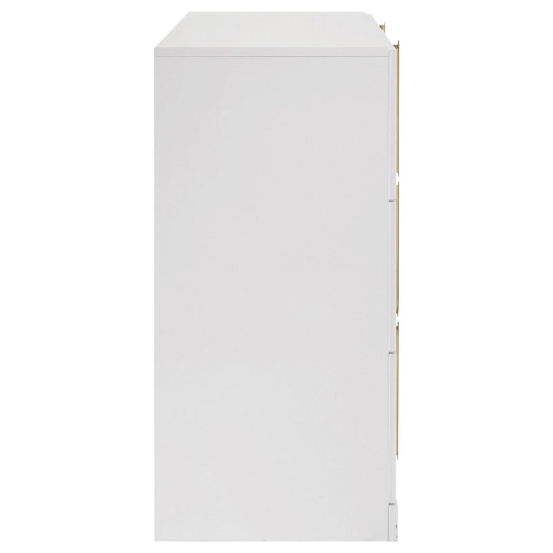 Lauryn - 6 Drawer Dresser Cabinet - Gloss White