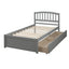 Platform Storage Bed Wood Bed Frame With Two Drawers And Headboard