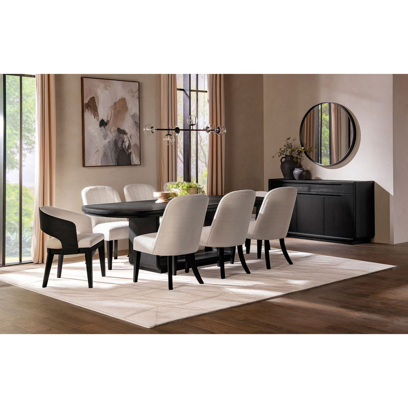 Bangor - Upholstered Dining Side Chair (Set of 2) - Black / Cream