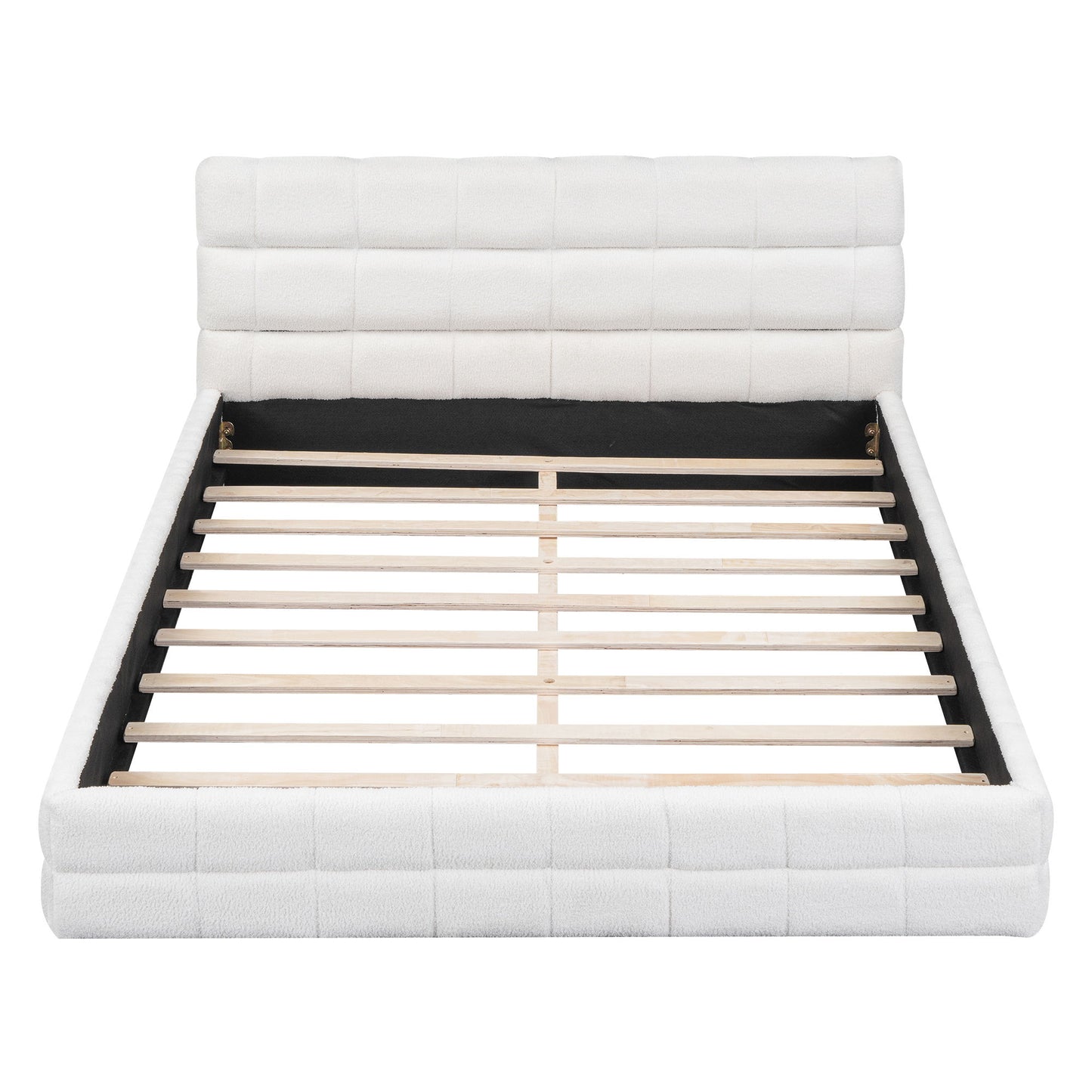 Upholstered Platform Bed With Headboard