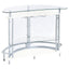 Strick - Freestanding Glass Top Home Bar Wine Cabinet - White