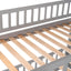 Low Bunk Bed With Slide, Fence And Ladder