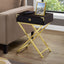 Accent Side Table, Storage Drawer, Stylish Design Contemporary & Modern