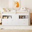 Loft Bed With 4 Drawers, Underneath Cabinet And Shelves