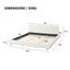 Upholstered Platform Bed Frame With Thick Headboard