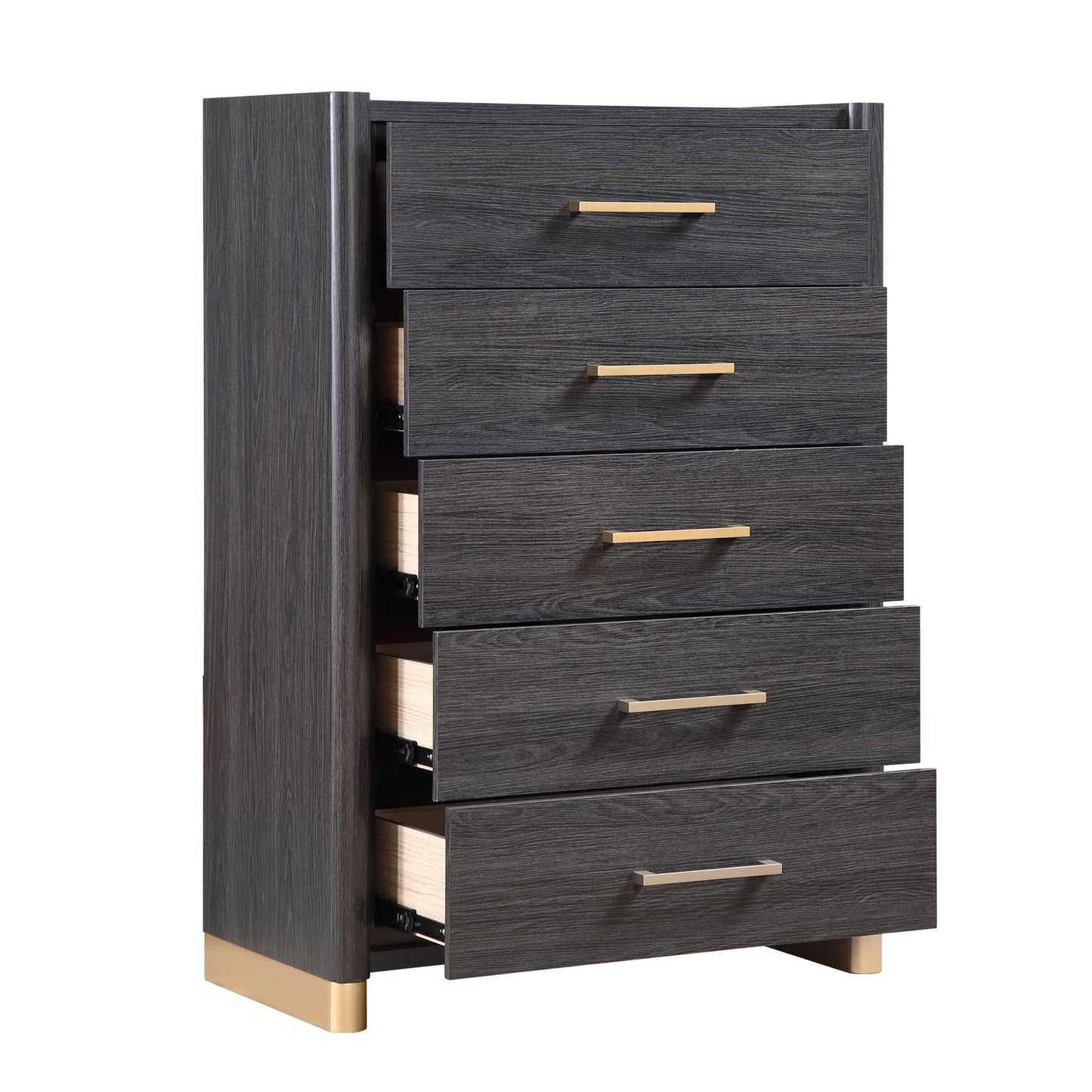Clifton - 5 Drawer Chest - Espresso