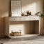 Console Table With 3 Drawers And Display Shelf