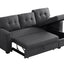 Upholstered Pull Out Sectional Sofa With Chaise