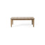 Outdoor Coffee Table With Slat Panel Top - Light Brown