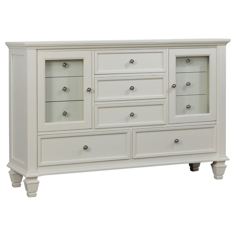 Dennis - 4 Piece Eastern King Bedroom Set - Cream White