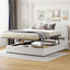 Upholstered Platform Bed With Hydraulic Storage System