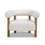 Fuji - Barrel Accent Arm Chair - Ivory White
