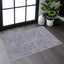 Maval - 2' X 3' Washable Area Rug - Blue / Cream