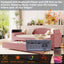 Upholstered Daybed With Storage Armrests, Trundle And Latest Integrated tooth Audio System