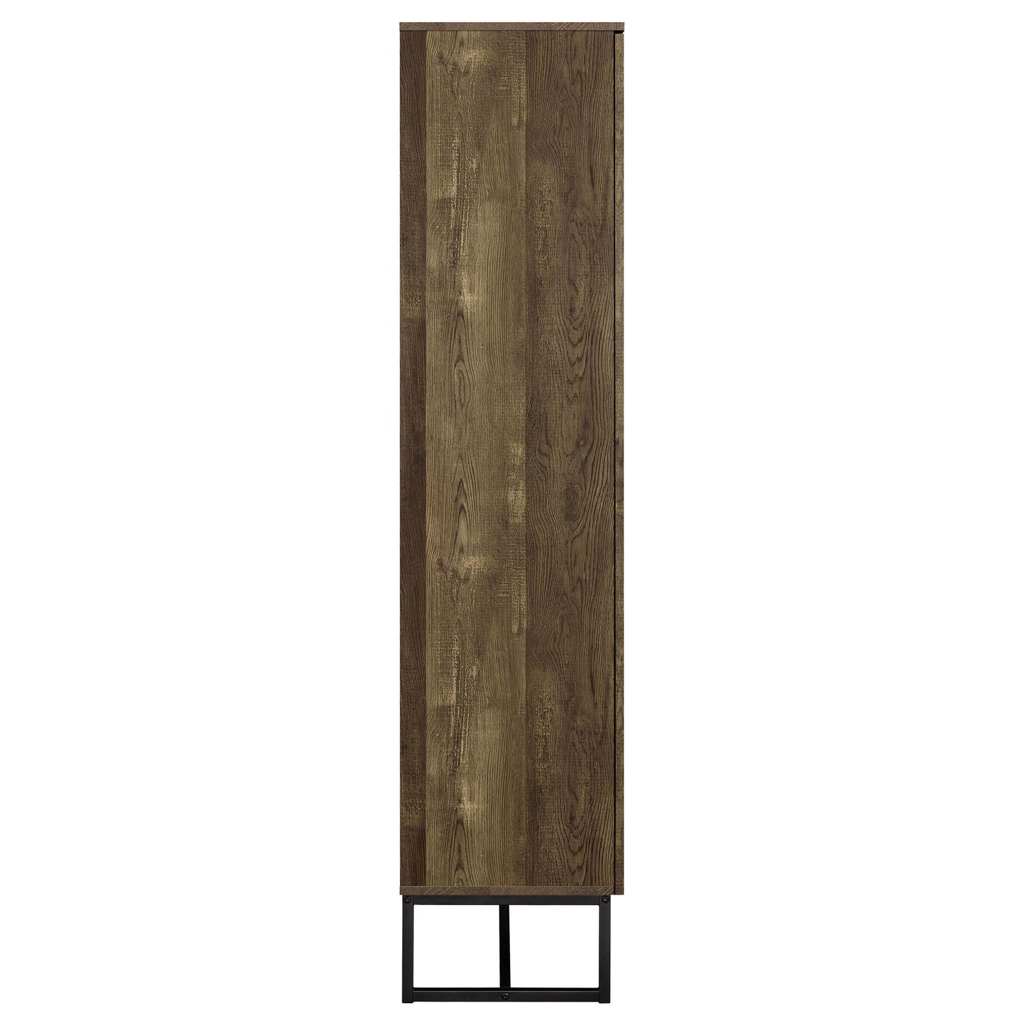 Gunderson - 8 Shelf Accent Cabinet - Oak