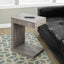 Accent Table, C - Shaped Contemporary & Modern - Taupe