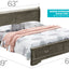 Upholstered Panel Sleigh Bed Design