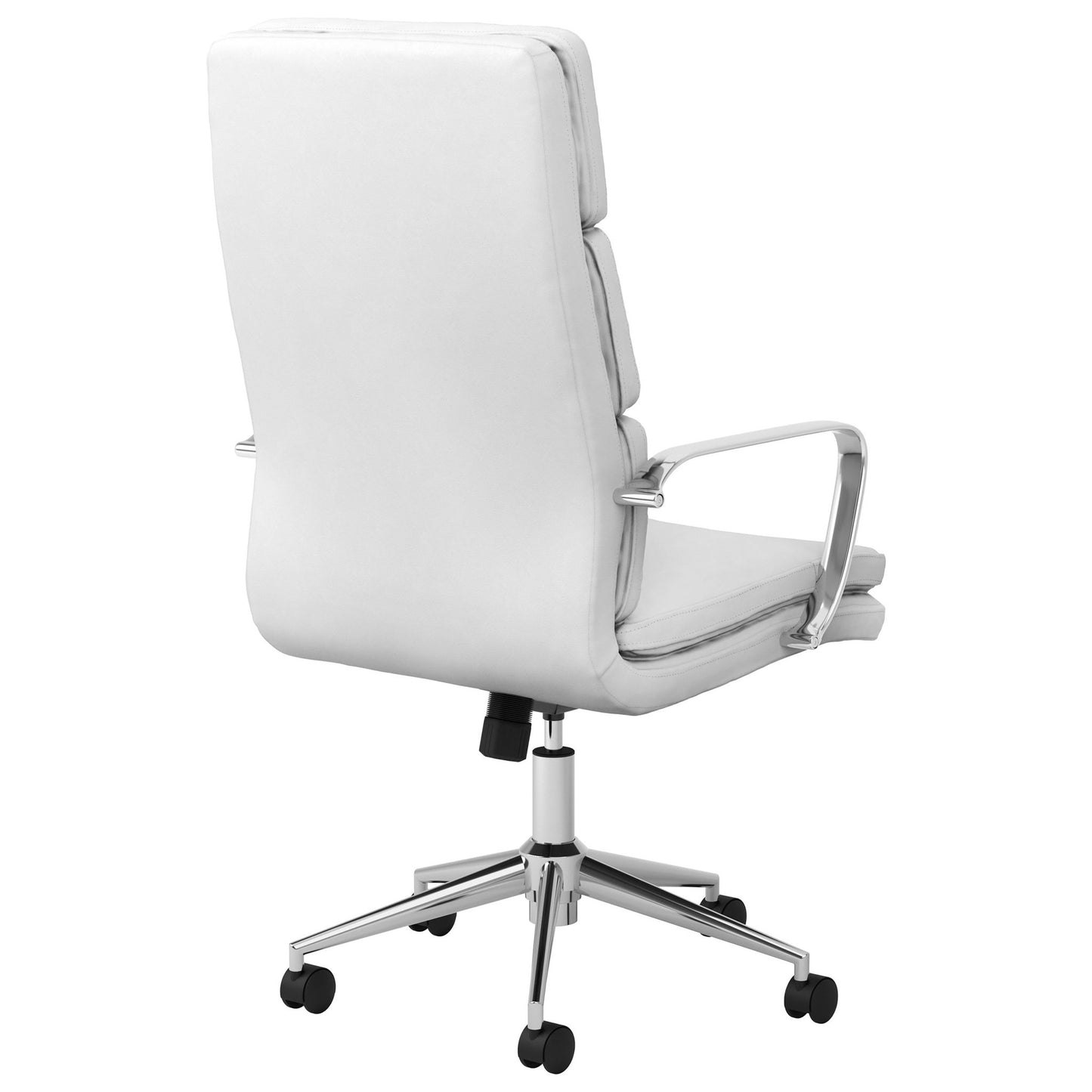 Molly - Upholstered Adjustable High Back Office Chair With Base - White