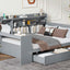 Daybed With 3 Drawers USB Ports And Desk