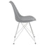 Padded Side Chair And Soft Upholstered Seat (Set of 2) - Gray