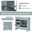 Bathroom Vanity With Sink, 2 Tip Out Drawers, Soft Close Hinges - Gray