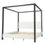 Modern Canopy Bed With Upholstery