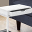 Accent Table, C - Shaped Contemporary Elegant Desig