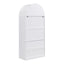 Tall Arched Top Storage Cabinet With 5 Tier Shelves, Soft Close Hinges